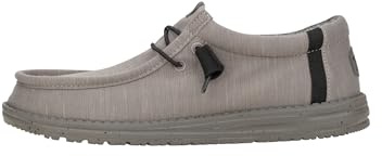 HEYDUDE - Men's Wally Stretch Fleece Slip-On Shoes, Lava Stone, 7 UK