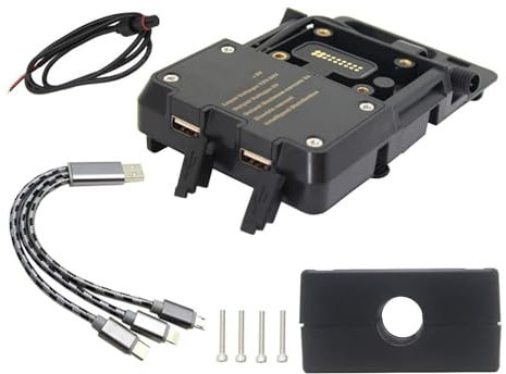 GPS Navigationshalterung 12mm 16mm 22mm Handy Motorrad Navigation Halterung USB Lade Halter Für R1200GS F800GS Für ADV F700GS R1250GS Navigations Halterung(with 22mm Clip)