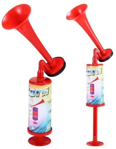 Air Horn, manuelle Stadion-Trompete,Luftdruck-Fanfare Air Horn Extrem Laut,Handheld Air Pumpe Laut Sound Hand Signalhorn für Sports,Air Horn,Fussball Fanfare Druckluft Horn