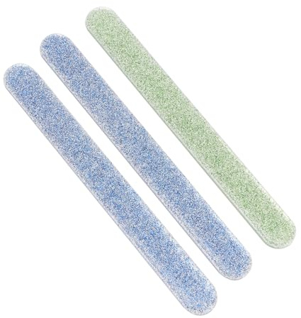 minkissy 3piezas Limas De Manicura De Nanovidrio Pulidor De Uñas Abrillantador De Uñas Accesorio Manicura