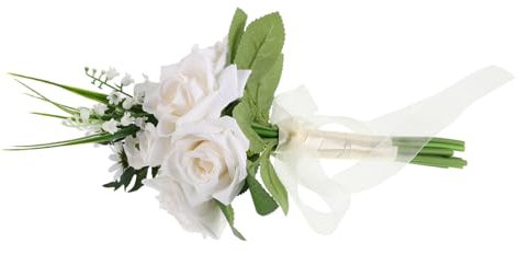Gatuida Künstlicher Blumenstrauß Für Hochzeit Brautstrauß Aus Künstlichen Rosen Strauß Zum Handtragen Brautjungfernsträuße Dekoration Für Fotoshootings Und Besondere Anlässe