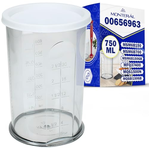 Medidor Vaso Batidora con Tapa 750ml 00656963 para Bosch para Siemens | MONTERAL