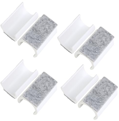 8 Stück Stuhlgleiter Freischwinger, Klemmschalengleiter für Schwingstühle Möbelgleiter Ø 21-22 mm, Universell für Schwingstühle, stuhlgleiter freischwinger, Möbelgleiter zum Bodenschutz