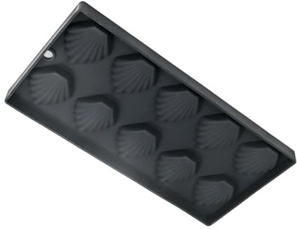 French Styles 10 Cavity Silicones Baking Molds Shell Shape Madeleine Cake Dessert Tray for Even Heat Distribution Dishwasher Safe Accessories