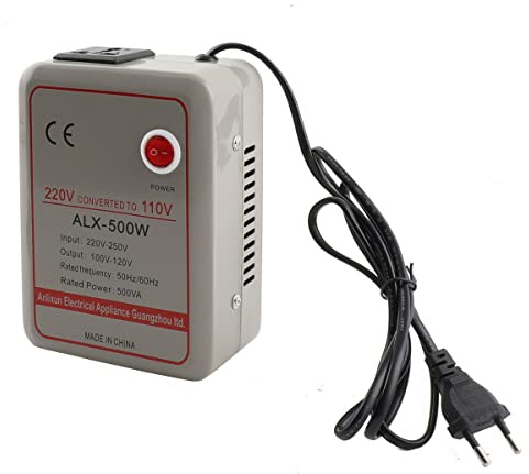 Cozyel trasformatore step-down 500VA 220V-250V a 100V-120V, convertitore di tensione Compatto con Protezioni Multiple per Viaggio e Dispositivi Elettronici