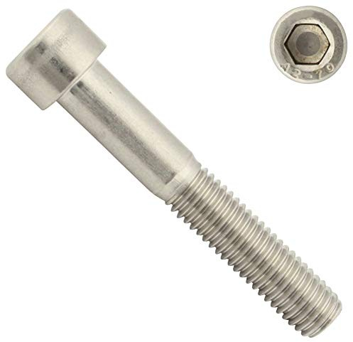 Zylinderschrauben mit Innensechskant - M10x120 - (25 Stück) - DIN 912 (ISO 4762) - Teilgewinde - Zylinderkopfschrauben - aus rostfreiem Edelstahl A2 V2A - SC912