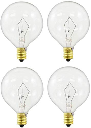 EFP Replacement Bulb for Large Scentsy Plug in Nightlight Wax Warmers and Diffusers | 25 Watt, 120 Volt Dimmable Bulb with an E12 Candelabra Screw-in Base - Includes 4 Bulbs