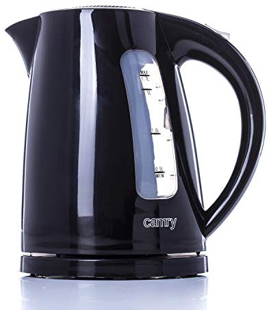 Camry CR 1255b Elektrischer Wasserkocher, Kunststoff, 1,7 l, Schwarz