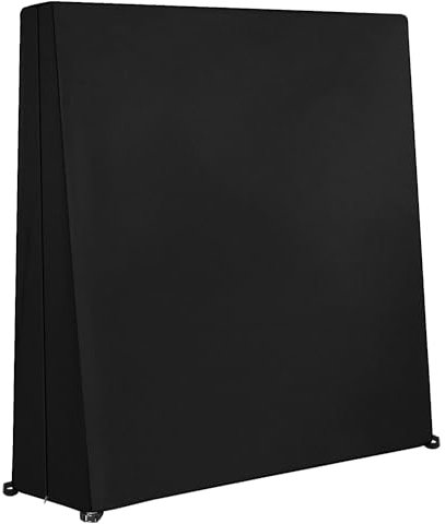 Dokon Abdeckung für Tischtennisplatte Wasserdicht Tischtennistisch Schutzhülle Robustes 420D Oxford-Gewebe Winddicht Anti-UV Ping Pong Tisch Hülle für Outdoor/Indoor, 165x70x185cm - Schwarz