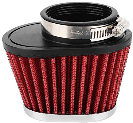 Pinza de motocicleta con filtro de aire cabeza de hongo filtro de aire de motor cónico filtro de aire ovalado de alto flujo 51 mm 55 mm 60 mm adecuado para Suz-uki Kaw-asaki(60 mm)