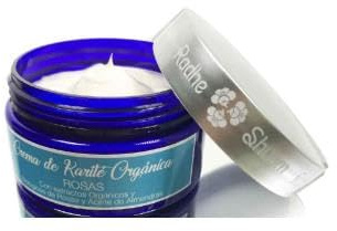 CREMA MANTECA KARITE ORGANICA rosas 100gr.