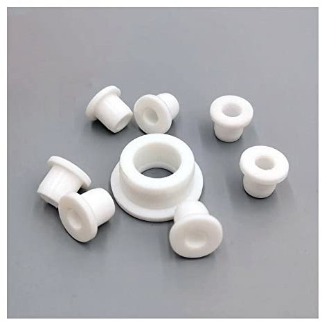 Round Hollow Silicone Rubber Grommet Hole Plug Wire Cable Wiring Protect Bushes O-rings Sealed Gasket,White,25mm(Bore 15mm)-2pcs