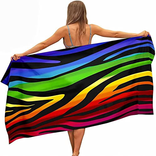 Badetuch Groß 70x140 cm, Mikrofaser Schnelltrocknend Strandtuch 3D Bunt Strandhandtuch Sauna Badehandtuch Yoga Handtuch Strandtücher Strandlaken Duschtuch Duschhandtuch