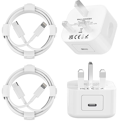 iPhone USB C Fast Charger 2Pack 20W Fast Apple Charger with 2M Cable MFi Certified iPhone Fast charger USB C To Lightning Cable for i-Phone 14/13/12/11 Pro/Pro Max/XS Max/XS/XR/X/SE/8, iPad | [MFi Certified] for iPhone PD Fast charger Plug and Cable for iPhone 14/13/12/11 Pro/Pro Max/XS Max/XS/XR/X/SE/8, iPad