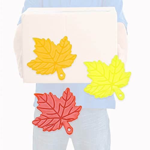 Pilipane Mini coupe-film, ouvre-boîte, ouvre-boîte en plastique universel compact pour enveloppe, sac express, sac d'épicerie (feuille d'érable)