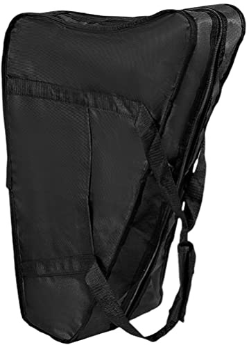 Vaguelly Schwarze Lyra Harfentasche aus Oxford Gewebe mit Rutschfester Oberfläche Einfache und Großzügige Schulterködertasche für 19-saitige Leier Harfe und Kleine Musikinstrumente