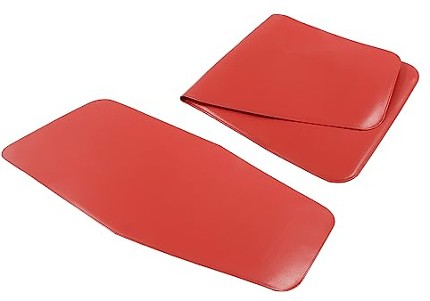 BokWin 2 embudos plegables reutilizables flexibles para aceite, herramienta guía para camiones, automóviles, motocicletas (14.76 pulgadas, rojo)