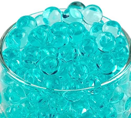 VICZON perlas de agua 10000 piezas para flores y plantas, perlas de gel reutilizables para bricolaje, decoración y relleno de plantas, turquesa