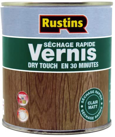Rustins - Vernis intérieur mat incolore à séchage rapide - 1 Litre - AVMC1000FR