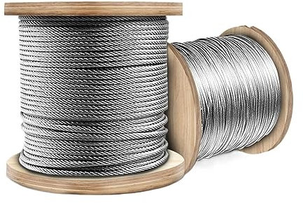 OZXJW Durchmesser 0,3–8 mm, 304 Edelstahl-Drahtseil, weiches Drahtseil, for Angeln, Wäscheleine, for Heben, rostfrei, 2/5/20/50/100 Meter(2 Meter,Diameter 0.8mm)