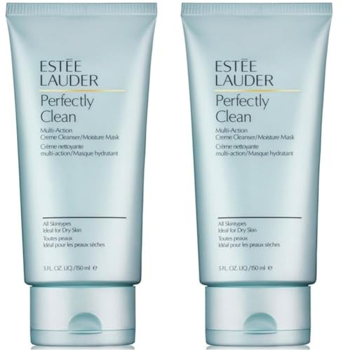Estée Lauder Perfectly Clean Creme Cleanser/Moisture Mask 150ml (Packung mit 2)