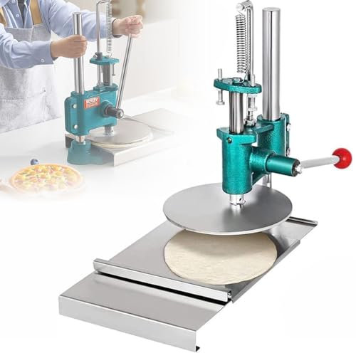 GEJLELDS Dough Roller Dough Sheeter Pasta Maker, Commercial Stainless Steel Manual Press Machine for Pizza Dough Pastry, Household Pizza Pastry Press Machine for Pizza, Tortilla, Dosa,32model-25cm
