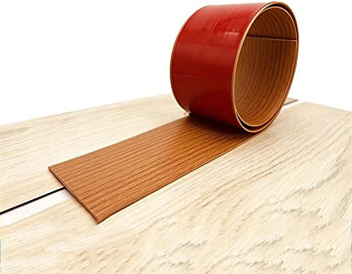 Bordure de sol autocollante en vinyle pour revêtement de sol stratifié 5 m x 7,6 cm Installation facile et revêtement interstices