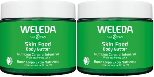WELEDA Bio Skin Food Body Butter - vegane Naturkosmetik Körperbutter mit Sheabutter & Kakaobutter. Unisex Körperpflege Creme für Frauen & Männer zur Hautpflege von trockener & rauer Haut (1x 150ml)