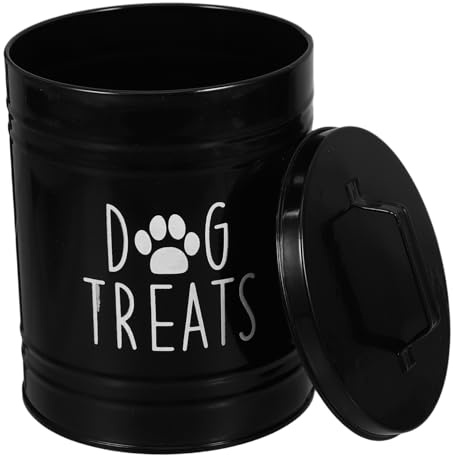 HOLIDYOYO Contenedor HerméTico De Almacenamiento De Comida Para Perros Tarro MetáLico Para Golosinas Recipiente Seguro Y Compacto Para Cocina 6.49X4.72X4.72In