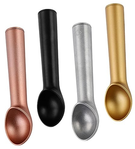 MAGICLULU Ice Scoop Fruit Spoon Set of 4 Melon Baller for Desserts and Ice Cream Easy to Clean