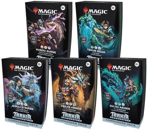 Magic: The Gathering Tarkir: Dragonstorm - Commander Deck Bundle - Includes All 5 Decks