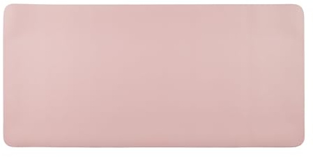 SPRINTIS Schreibtischunterlage 90 x 43 cm, rosa, rutschfest, abwischbar und langlebig, edles Design aus hochwertigem PU-Leder für Büro und Zuhause