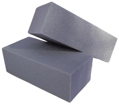 Floral Foam Bricks 23x11x8cm - Wet or Dry, Florist Grade - For Stunning Fresh & Artificial Flower Arrangements (Dry Foam, 2)
