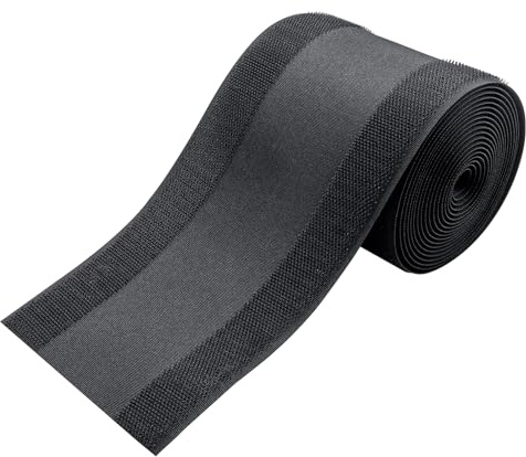 IHKFILAN Carpet Cord Cover Carpet Cable Management Under Desk Cable Grip Strip Black Hook and Loop Tape Cable Polyester Cover Protect Cables to Prevent Tripping Over Wires for Homes & Office(10ft)