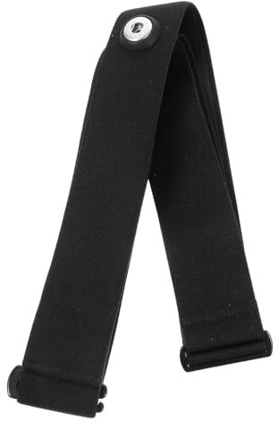 SKISUNO Correa De Pecho Para Monitor Inteligente Elástica Ajustable, Banda Pectoral Sensor, Color Negro, Cómoda y Suave Para Deporte y Entrenamiento Fitness