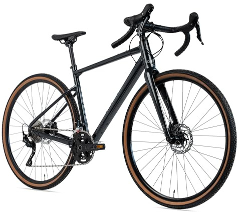 Goetze Onyx Pro Gravelbike 28 Zoll | Aluminiumrahmen 17/19/21 Zoll | 2x10 Kettenschaltung | Hydraulische Scheibenbremsen | 700x40C Reifen | Bikepacking & Trekking Rad für Damen & Herren