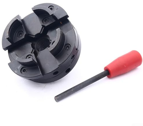 Yuanpgky Mandril autocentrante de 4 mordazas para tornos de madera con rosca M33×3.5/1 × 8TPI, construcción de acero para procesamiento mecánico, automotriz y carpintería (M33 x 3.5 mm)