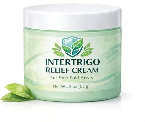 Intertrigo Relief Cream – Intertrigo Cream for Belly Folds with 10% Undecylenic Acid & 15% Zinc Oxide, Fast-Drying, Non-Greasy Support for Friction-Prone Areas, 60ml (1)