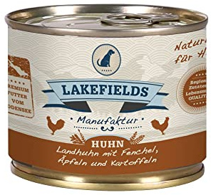 LAKEFIELDS Dosenfleisch-Menü Huhn 200g als einzige Proteinquelle (12 x 400g)