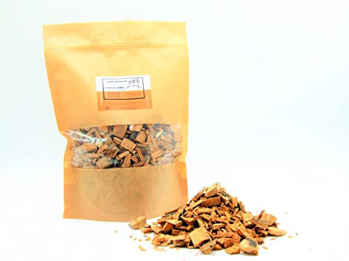 Virutas De Roble De Barricas Francesas De Coñac 1 kg, para Vino, Sidra, Cerveza Y Licores Caseros, Aroma Intenso A Caramelo Y Vainilla