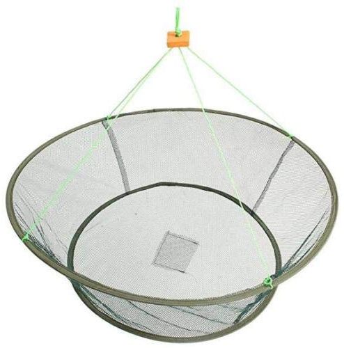 EatingBiting 40 inch 40 Portable Prawn Bait Crab Shrimp Net Drop Landing Fishing Pier Harbour Pond