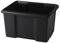 SUNDIS | Bac de rangement empilable et superposable - Contenance 45 Litres - Noir - Fabriqué à partir de 100% de matière recyclée - 4005003