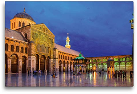 Premium Textil-Leinwand 75 x 50 cm Quer-Format Umayyaden-Moschee, Damaskus | Wandbild, HD-Bild auf Keilrahmen, Fertigbild auf hochwertigem Vlies, Leinwanddruck von Jens Benninghofen