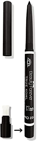 Beauty Forever Twist Up Lip and Eye Pencil, Lightweight, Matte & Shimmer Finish, Long Lasting, Waterproof, Smudge Proof, Suitable for All Lips and Eye Shapes, Available in 12 Shades, 102 Chocolate
