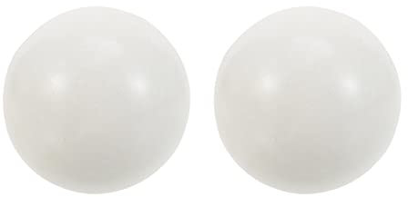 2 Sätze Massage-fitnessball Rollender Handball Meditationsbälle Ball Für Die Hände Bälle Für Gesundheitsübungen Handrollende Bälle Massagebälle Stressabbauer Sportball Marmor Weiß