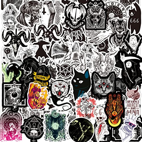 Horror Stickers | 100PCS | Gothic Stickers Thriller Movie Killer Role Character Stickers fo Teens Adult, Vinyl Waterproof Terror Cool Graffiti Trendy Decals Pack for Water Bottle Laptop Guitar Car