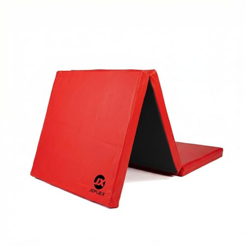 Jeflex - klappbare Weichbodenmatte & Turnmatte 180 x 60 x 6 cm MADE IN GERMANY/Gymnastikmatte tragbar/platzsparende Fitnessmatte & Yogamatte/Spielmatte für Kinderzimmer