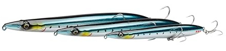 Savage Gear Surf Walker 2.0 – Ultimate Distance Casting & Enhanced Walking Action for Saltwater Fishing Anglers, Ideal for Sea Bass, Bluefish, Barracuda & Leerfish, Slim Design Mirror Sardine 12.5 cm