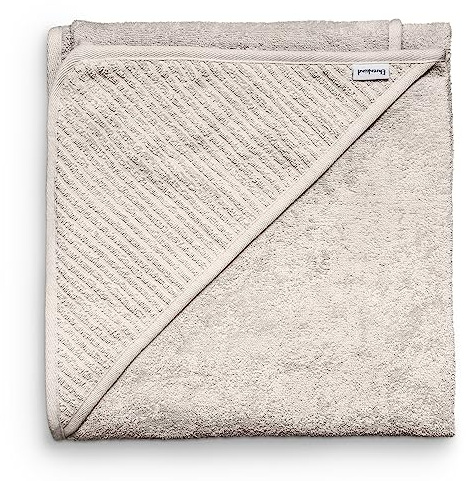 Ehrenkind® Kapuzenhandtuch Baby 100x100 cm, Bio-Baumwolle, Beige