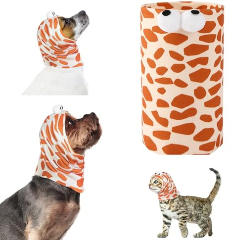 Yoolhamy Hund Snood Ohrenschützer Gehörschutz für Hunde Lärmschutz Haustier Ohrenklappe Kopfwickel Hoodie Hals und Ohrenwärmer für Hunde und Katzen Baden Fellpflege Reduzierung Lärm